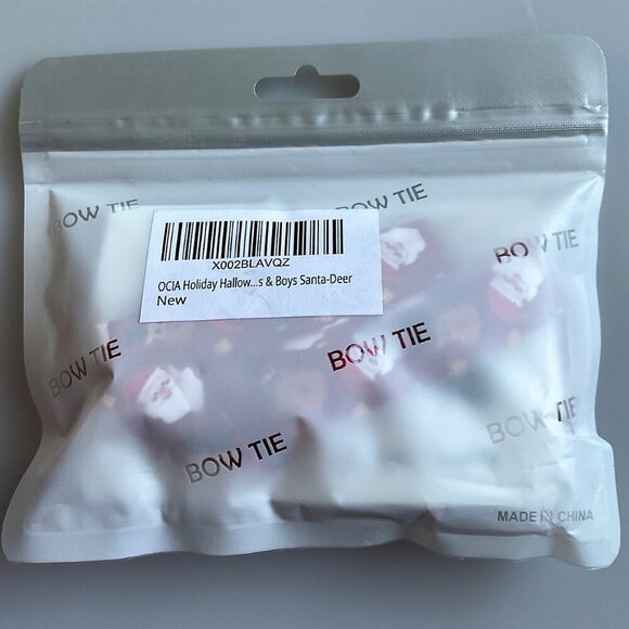 SANTA AND REINDEER HOLIDAY BOWTIE UNISEX COSPLAY - Picture 6 of 6